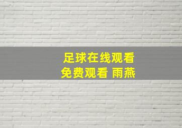 足球在线观看免费观看 雨燕